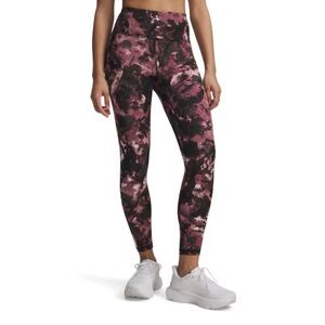 Under Armour Pink & Black Womens Fitted High-Rise Ankle Leggings M. NWT